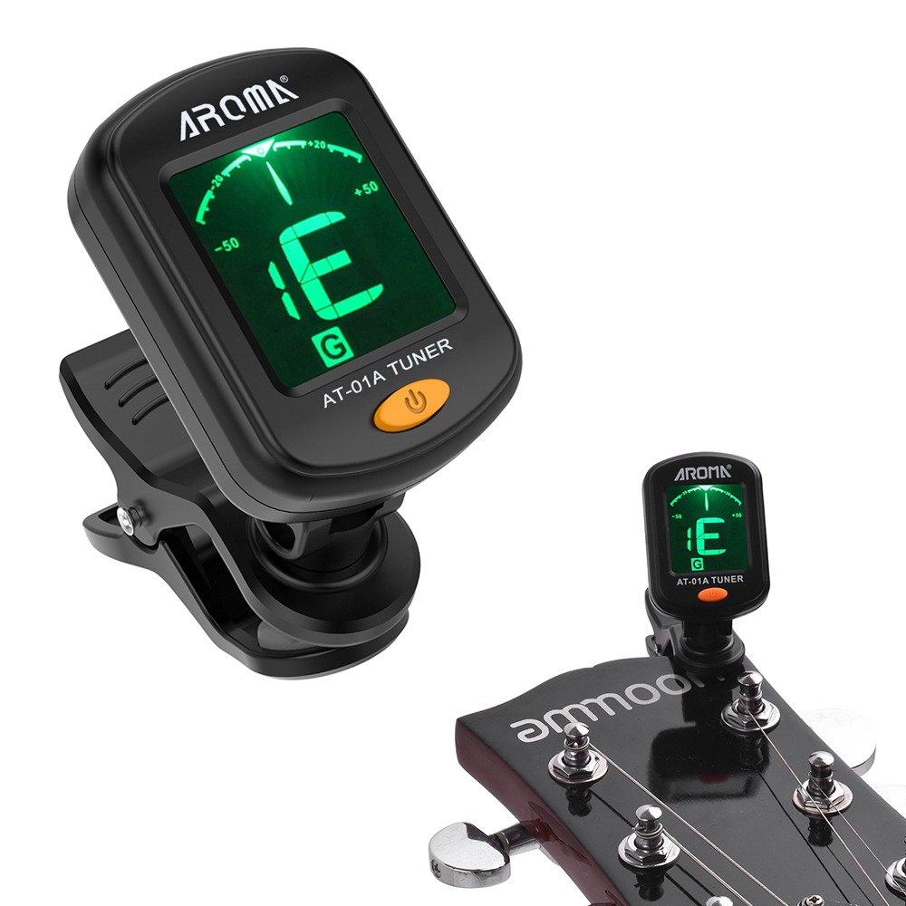 Violin Musical Instrument - AT-01A Rotatable Clip-on Tuner Universal 12