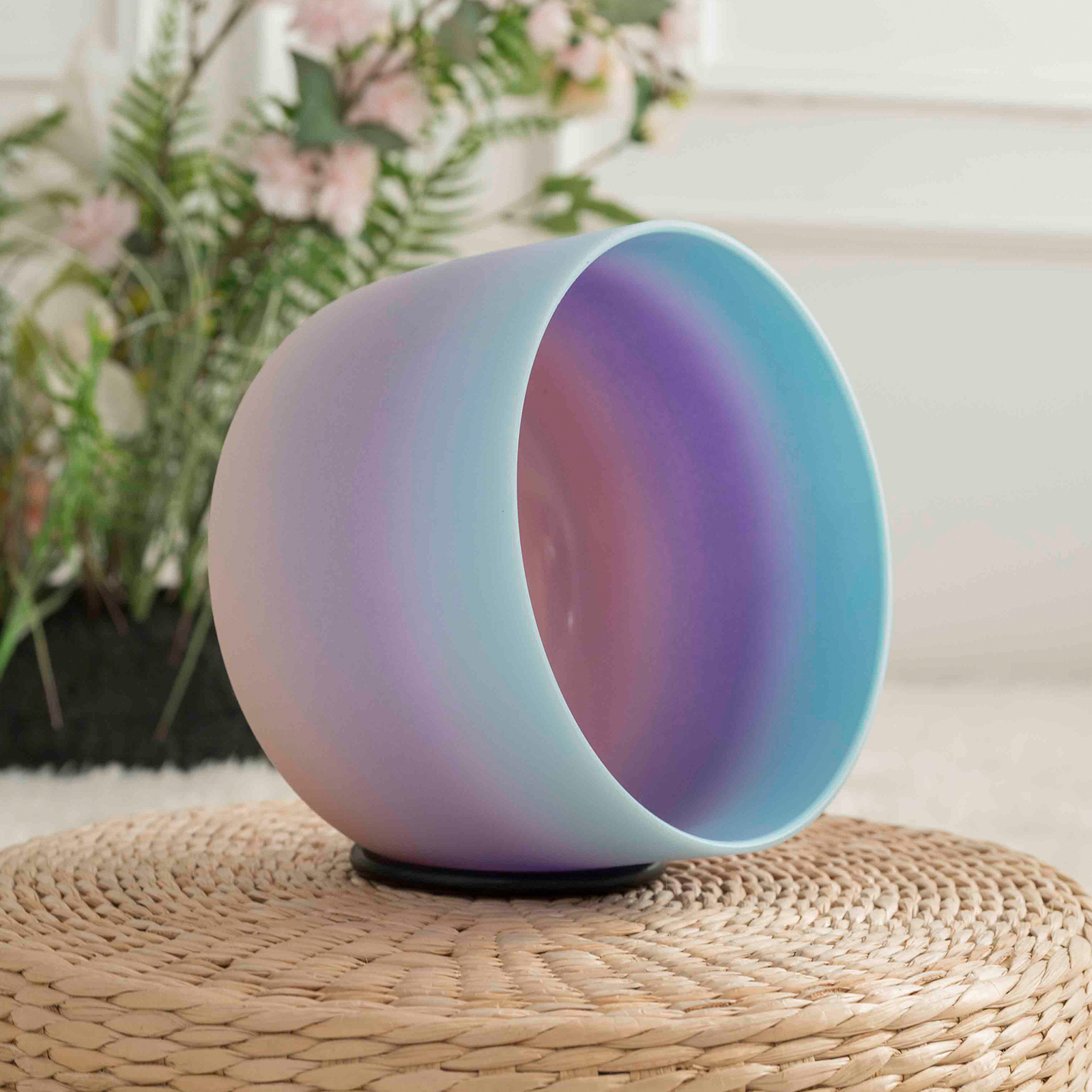 Tibetan Singing Bowl - Hye-eun 8inch Rainbow 440hz/432/528hz Crystal Singing