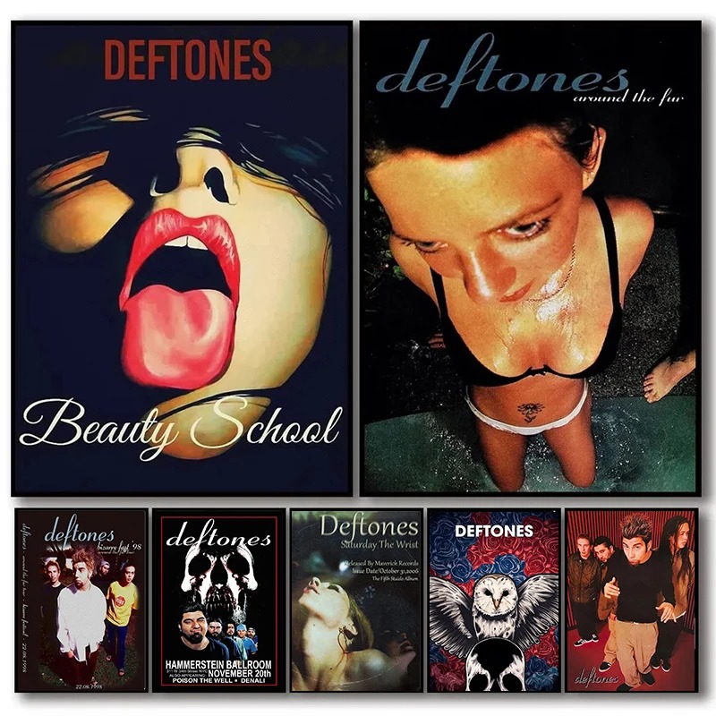 Musical Instrument Painting - Retro Band Deftones Poster Aesthetics Classic