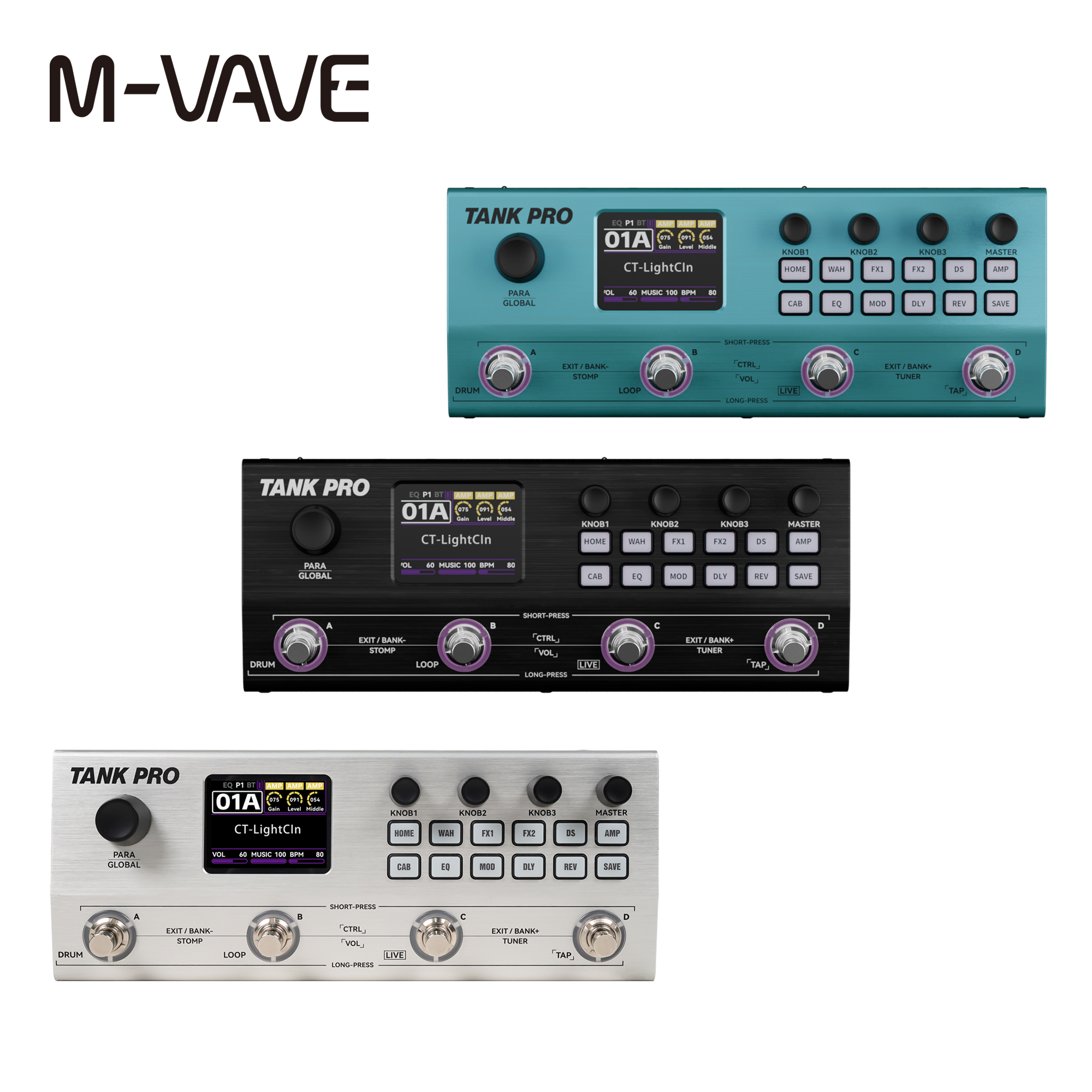 Musical Instrument Bass - M-VAVE TANK PRO Electric Guitar Bass