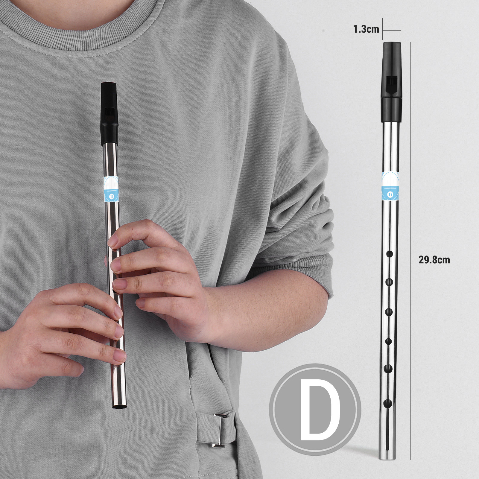 Irish Whistle Flute Key of D 6 - Musical Instrument Irish บทวิจารณ์และราคา