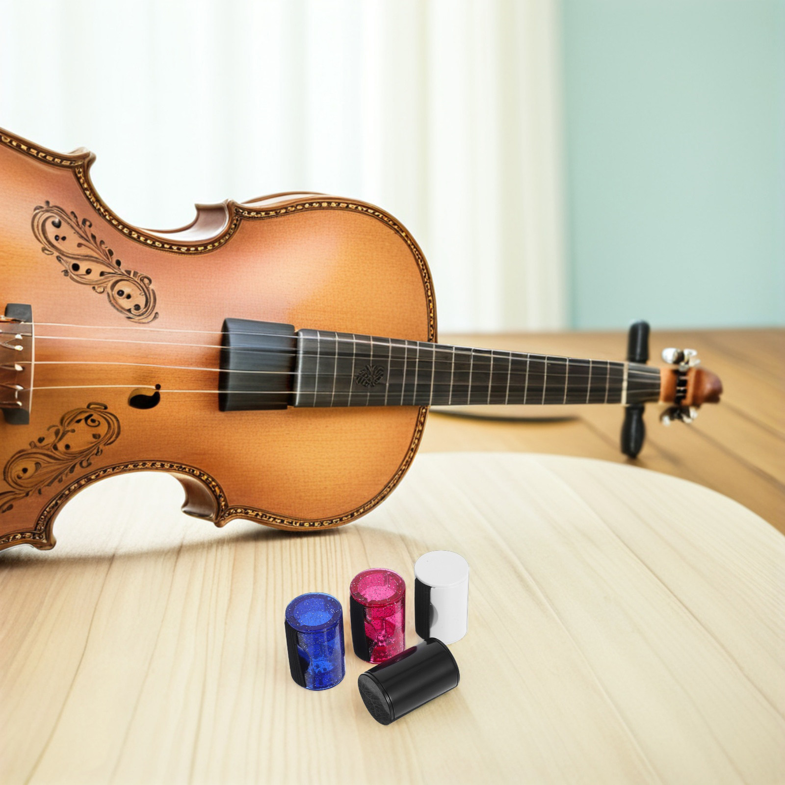 4Pcs Finger Shaker Sand Shaker - Musical Instrument Banjo บทวิจารณ์และราคา