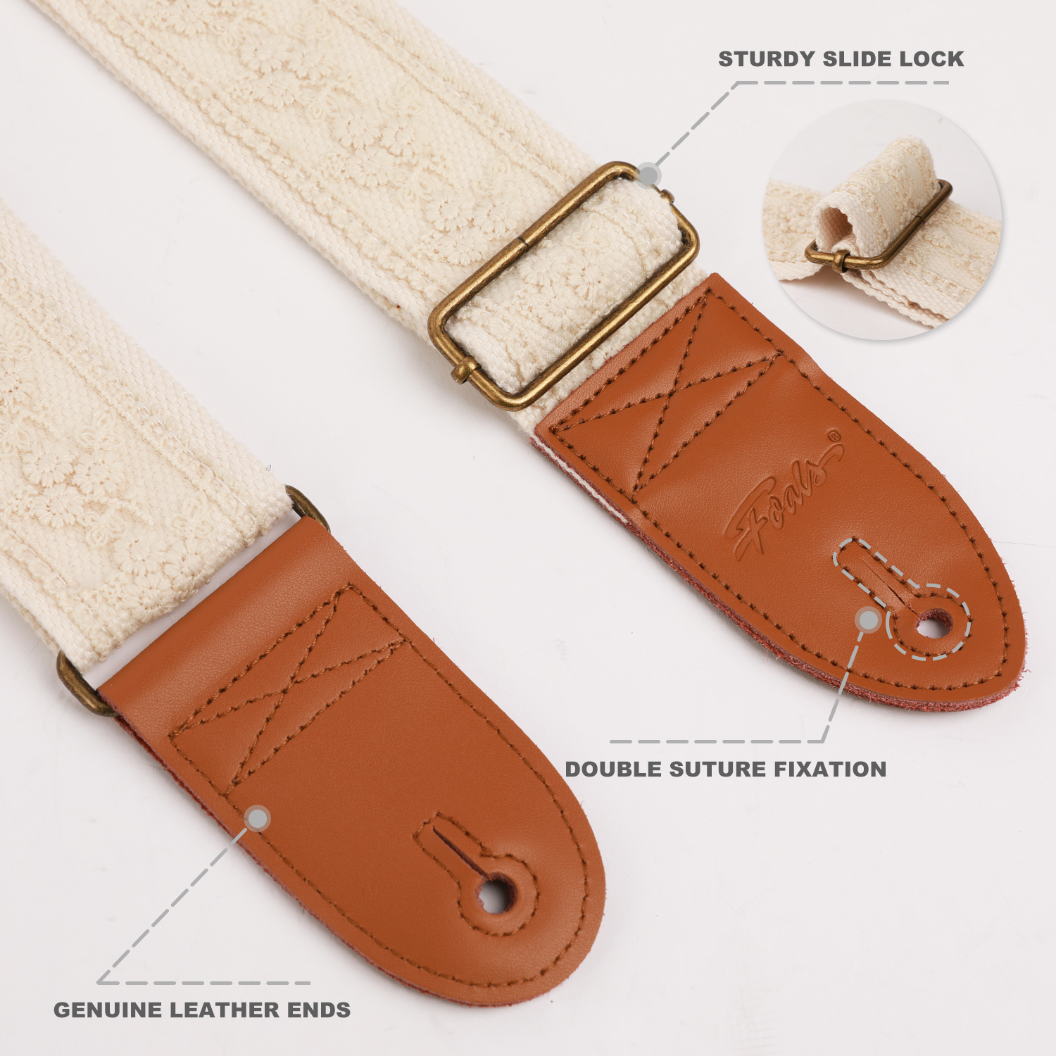 FOALS Guitar Straps Folk Bass  - Musical Instrument Bass บทวิจารณ์และราคา