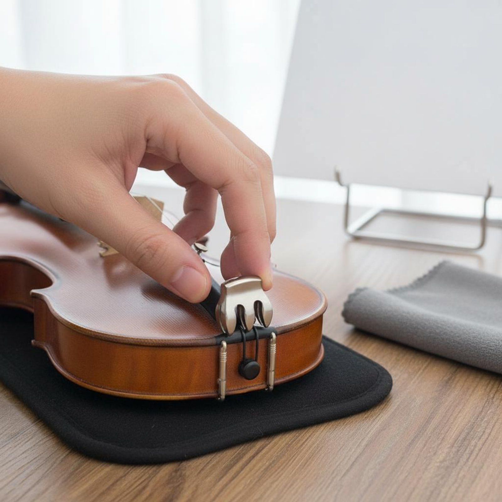Metal Violin Mute Reduces Volu - Violin Musical Instrument บทวิจารณ์และราคา