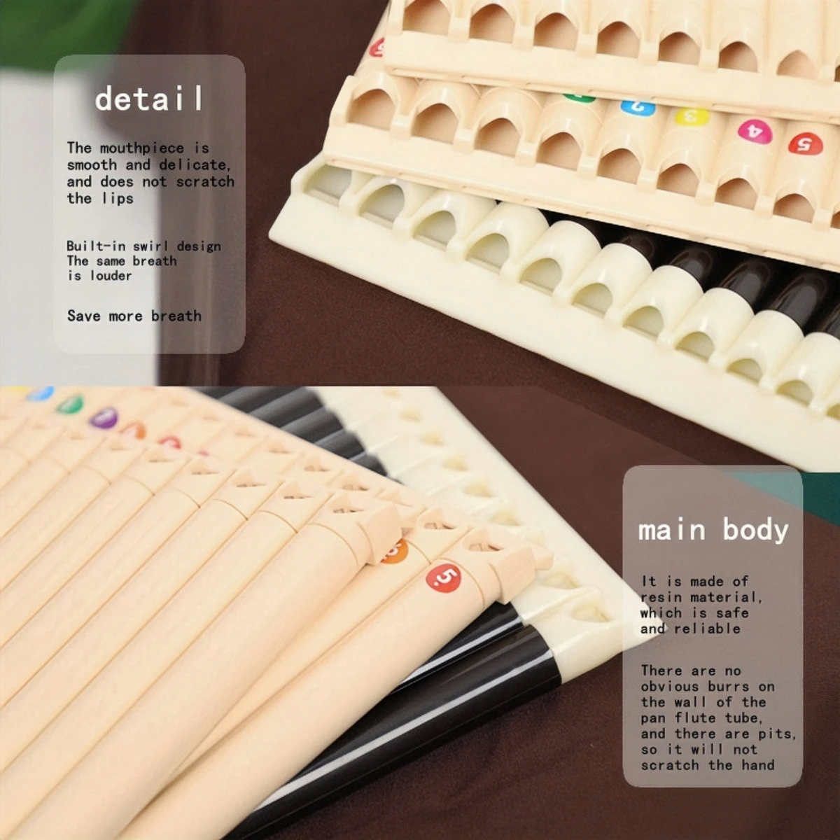 Miwayer Pan Flute 18 Pipes Eco - Musical Instrument Pipe บทวิจารณ์และราคา