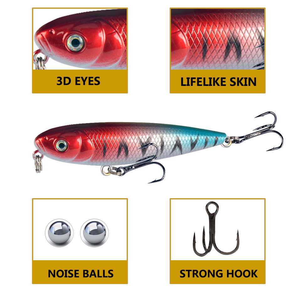1PC Floating Pencil Fishing Lu - Rain Stick Percussion บทวิจารณ์และราคา