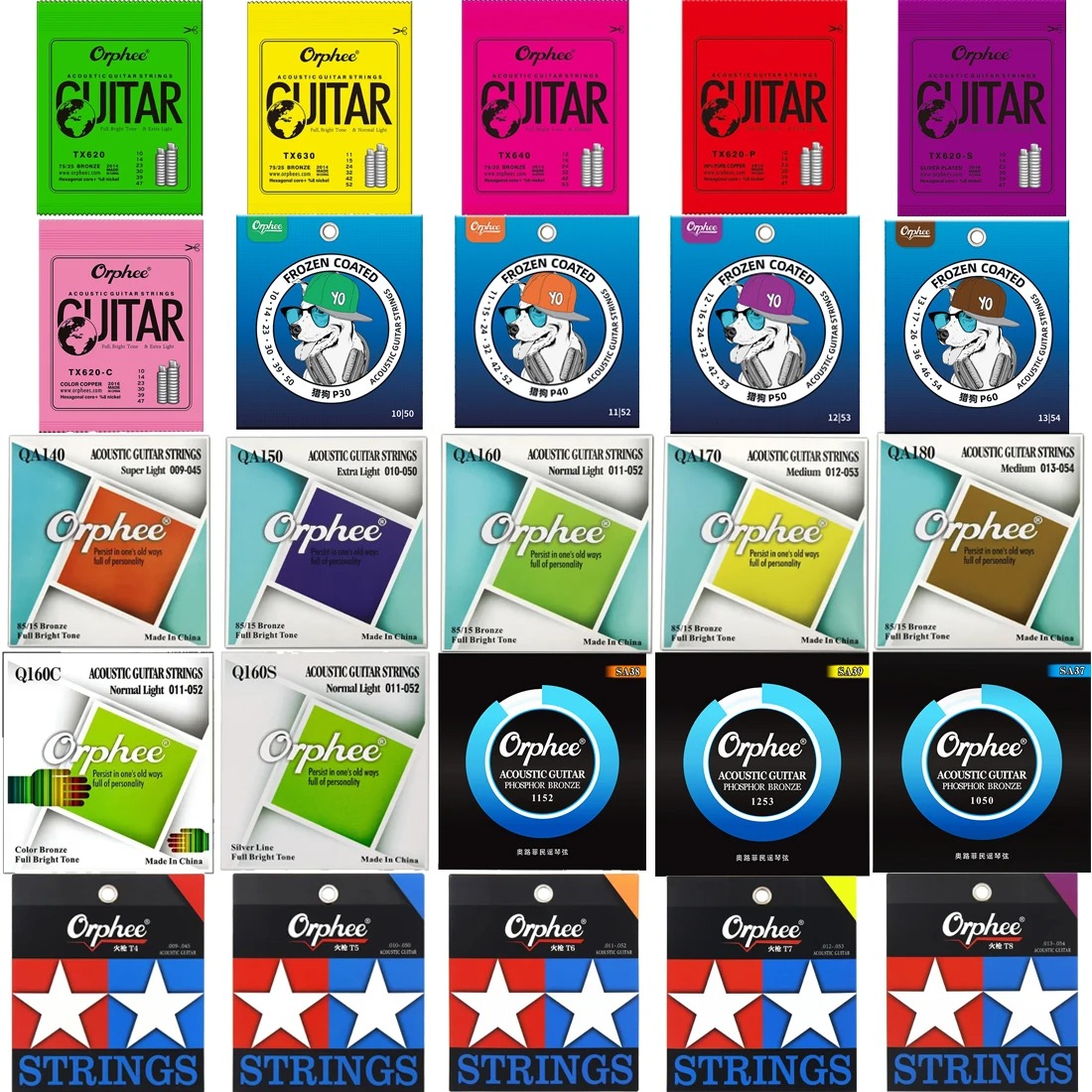 Orphee Acoustic Guitar Strings - Musical Instrument For Beginners บทวิจารณ์และราคา