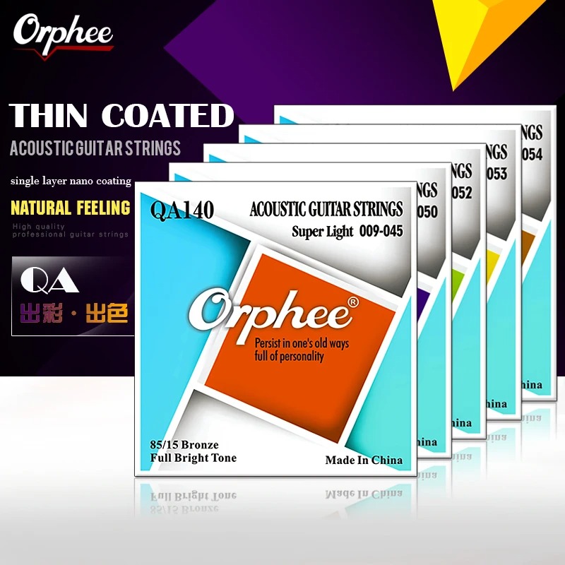 Orphee Acoustic Guitar Strings - Musical Instrument For Beginners บทวิจารณ์และราคา