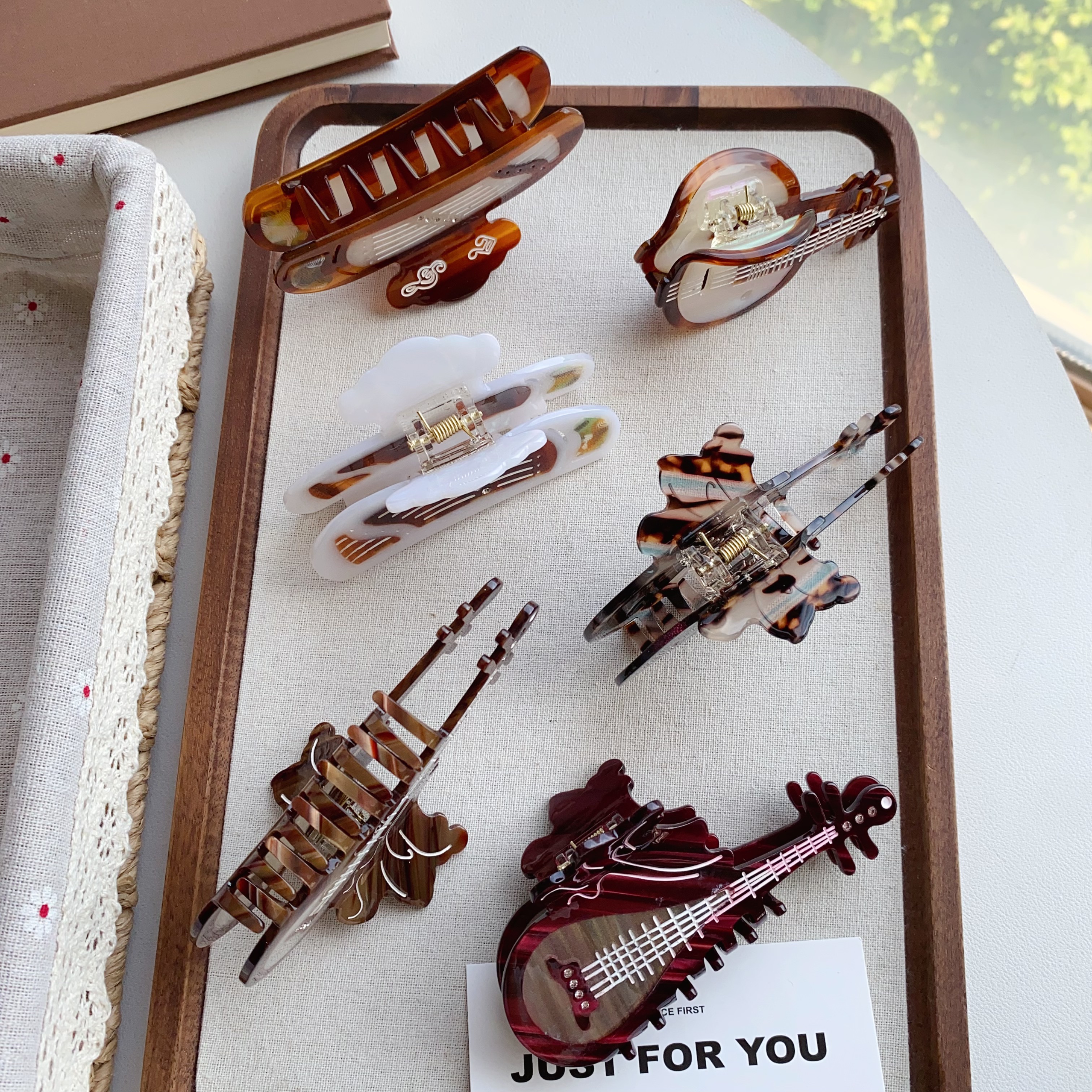 Acetate Hair Claw Clips, Chine - Musical Instrument Ancient บทวิจารณ์และราคา