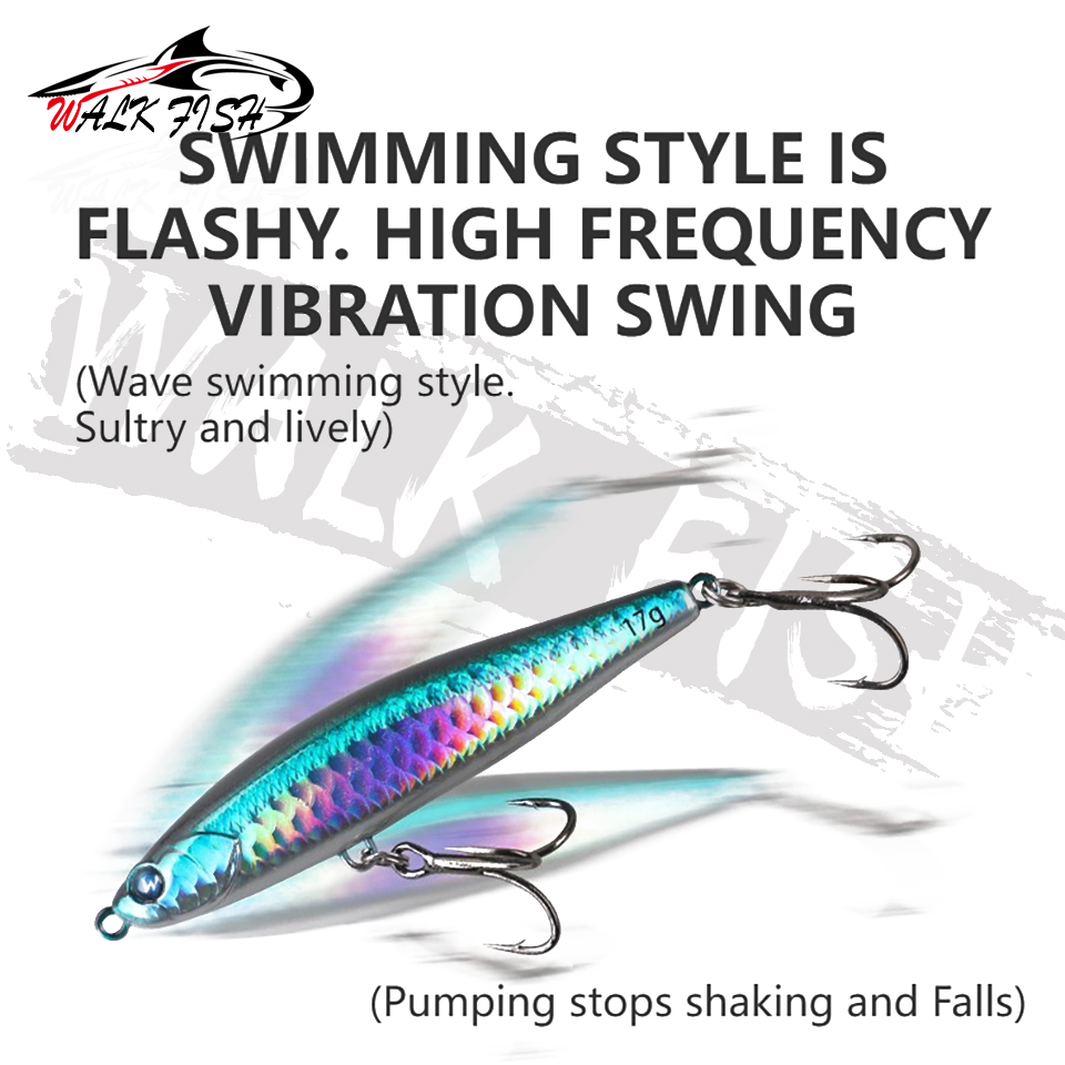 WALK FISH 1PCS 12g-28g Sinking - Rain Stick Percussion บทวิจารณ์และราคา