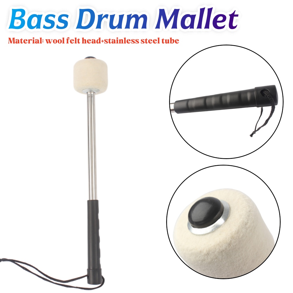 1-2PCS Bass Drum Mallet Profes - Musical Instrument Bass บทวิจารณ์และราคา