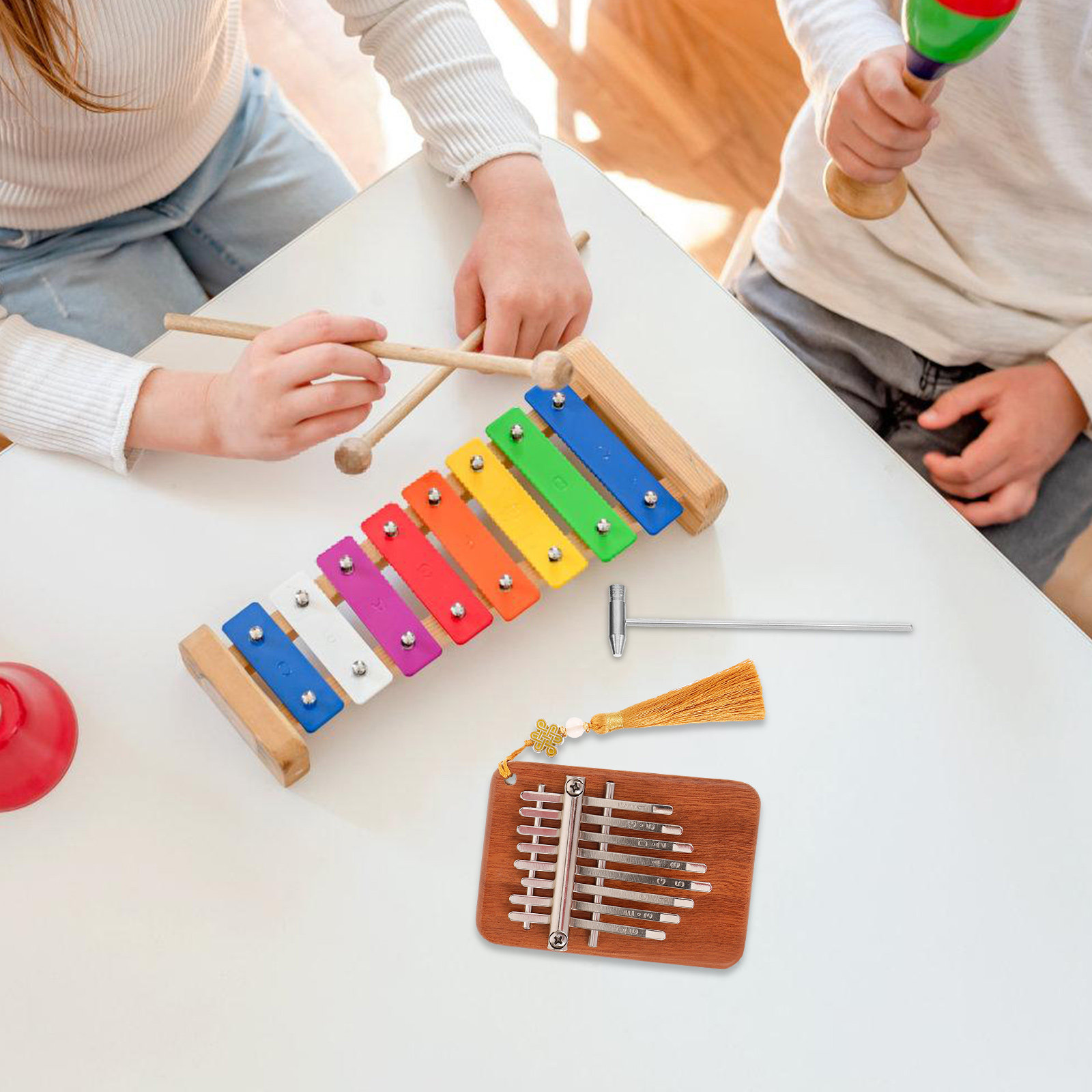 Finger Piano Kalimba 17-Key Wo - Musical Instrument Kids บทวิจารณ์และราคา