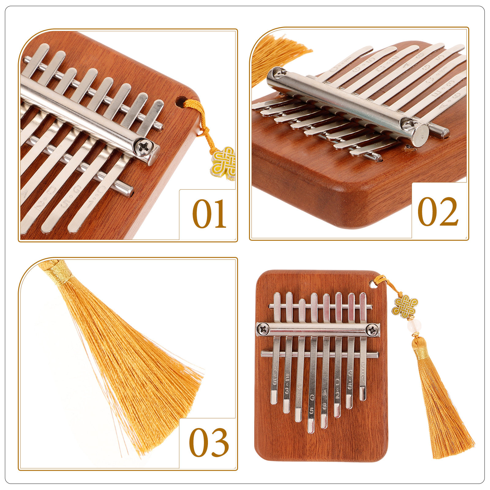 Finger Piano Kalimba 17-Key Wo - Musical Instrument Kids บทวิจารณ์และราคา
