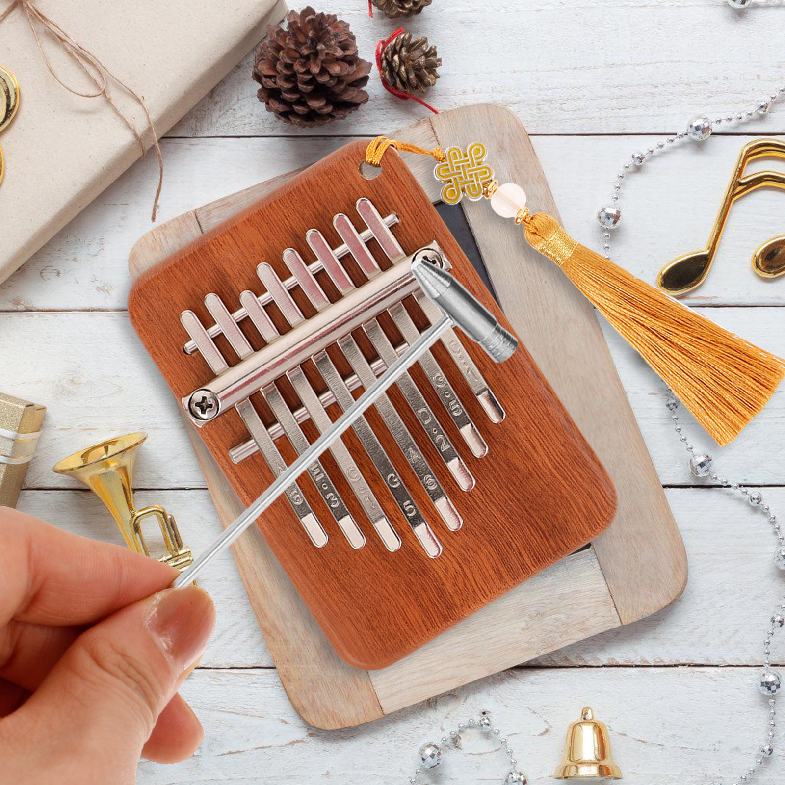 Finger Piano Kalimba 17-Key Wo - Musical Instrument Kids บทวิจารณ์และราคา