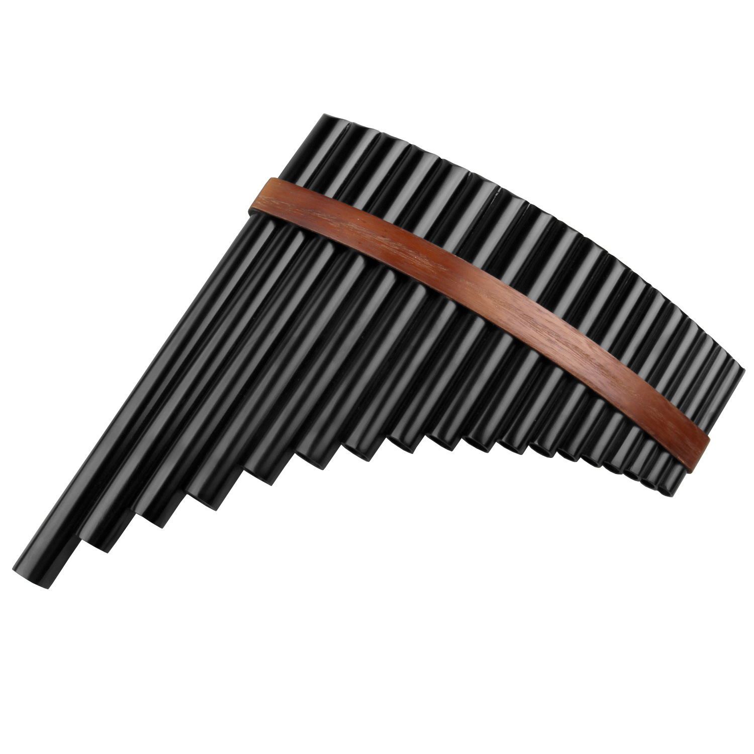 18 Pipes BrownPan Flute F Key  - Musical Instrument Pipe บทวิจารณ์และราคา