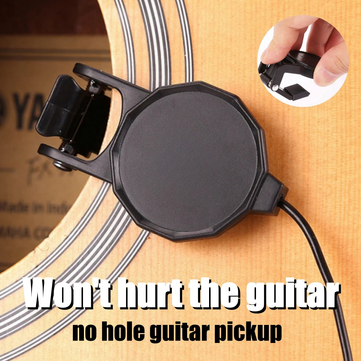 Audio Jack Clip On Pickup for  - Violin Musical Instrument บทวิจารณ์และราคา