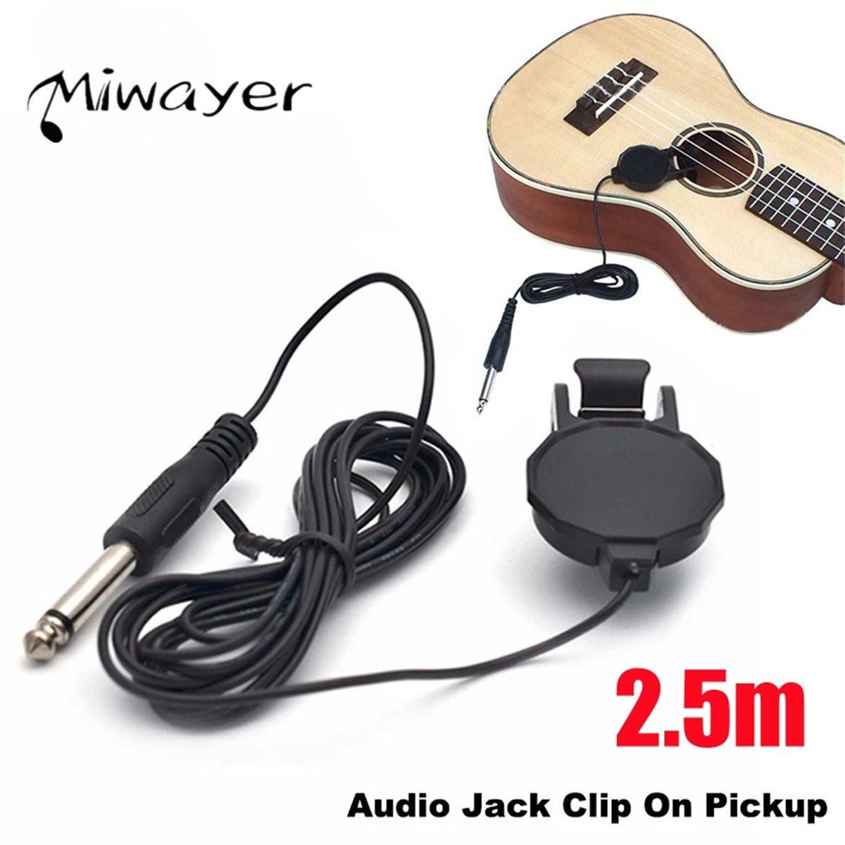 Audio Jack Clip On Pickup for  - Violin Musical Instrument บทวิจารณ์และราคา