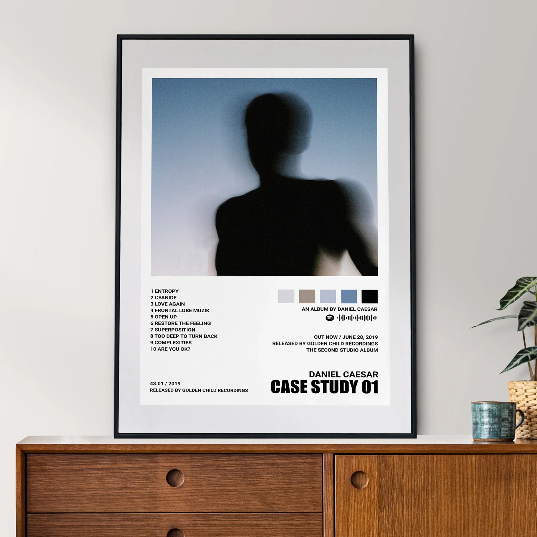 Daniel Caesar Singer Music Alb - Musical Instrument Painting บทวิจารณ์และราคา
