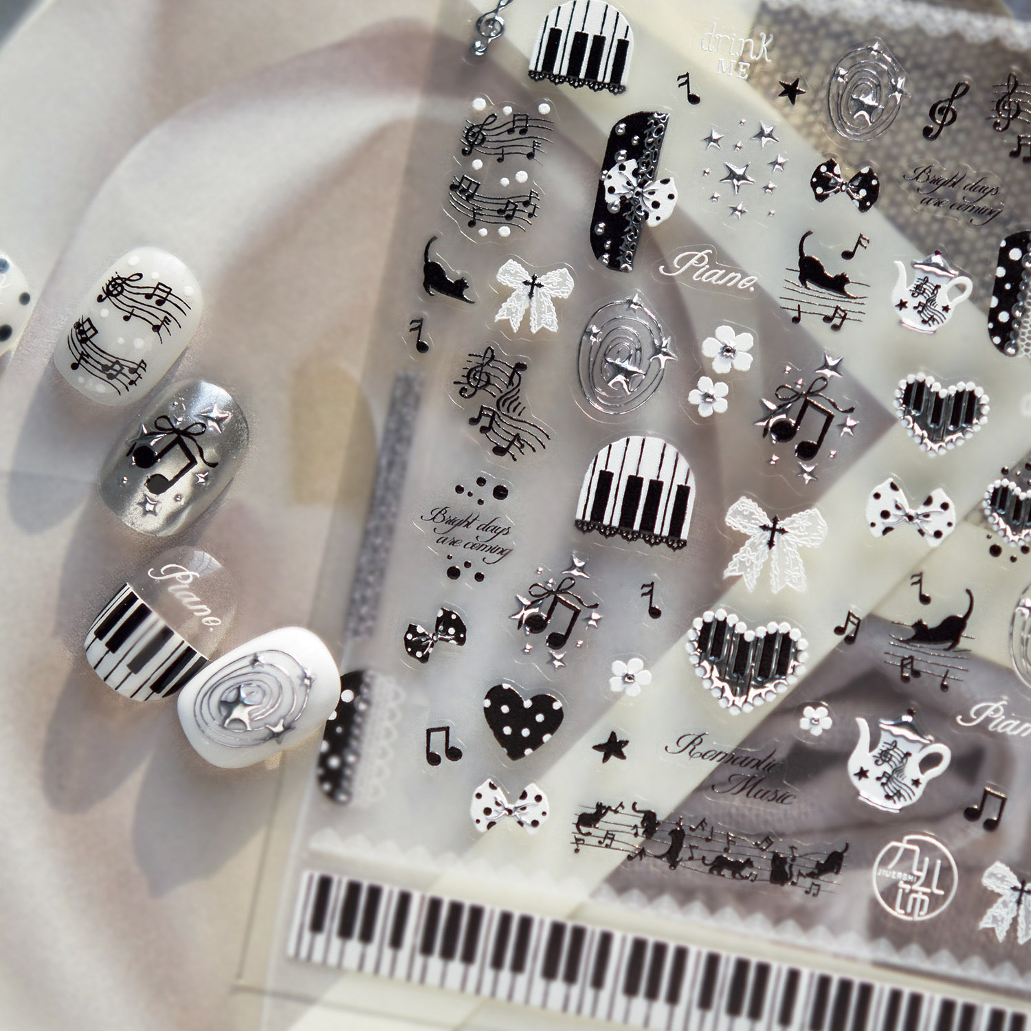 1sheet Cute Elegant Polka Dots - Musical Instrument Painting บทวิจารณ์และราคา