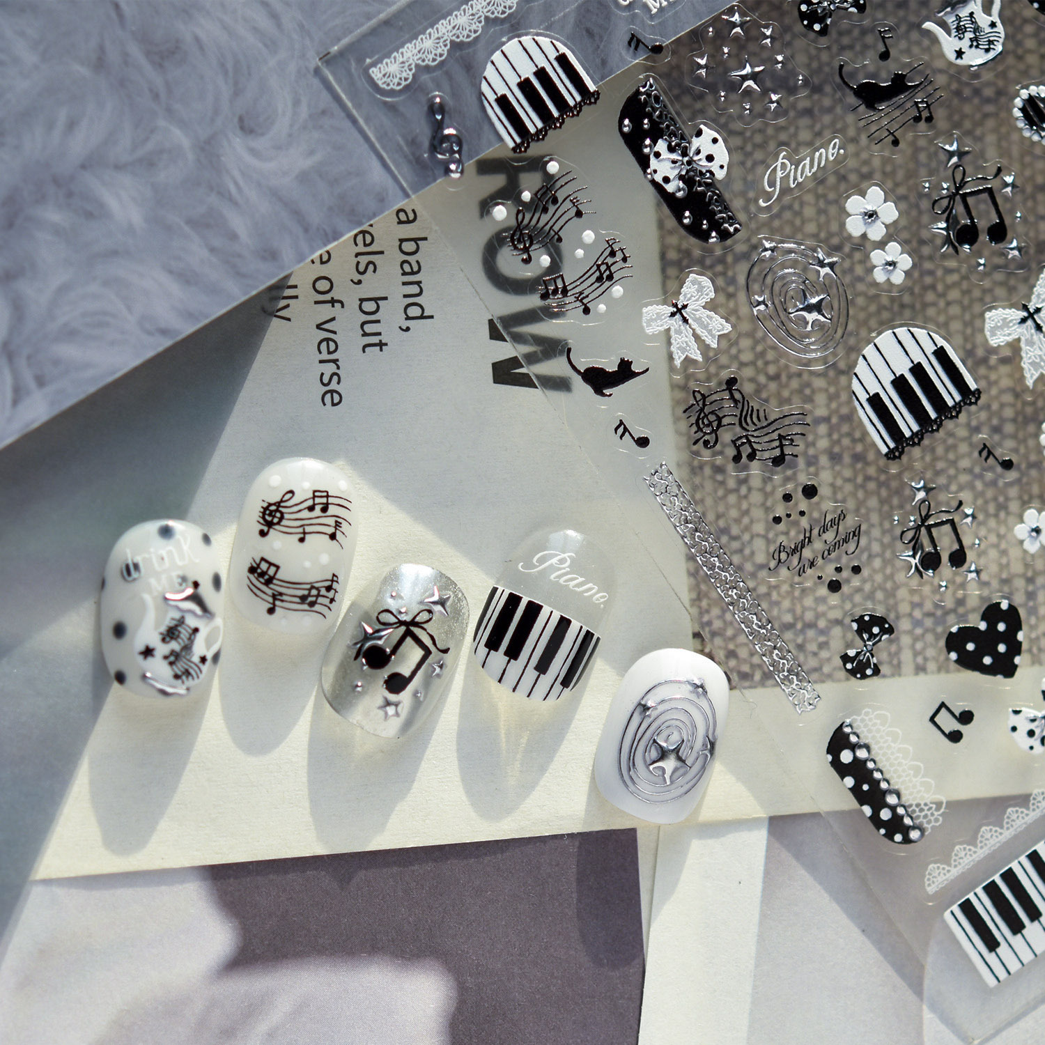 1sheet Cute Elegant Polka Dots - Musical Instrument Painting บทวิจารณ์และราคา