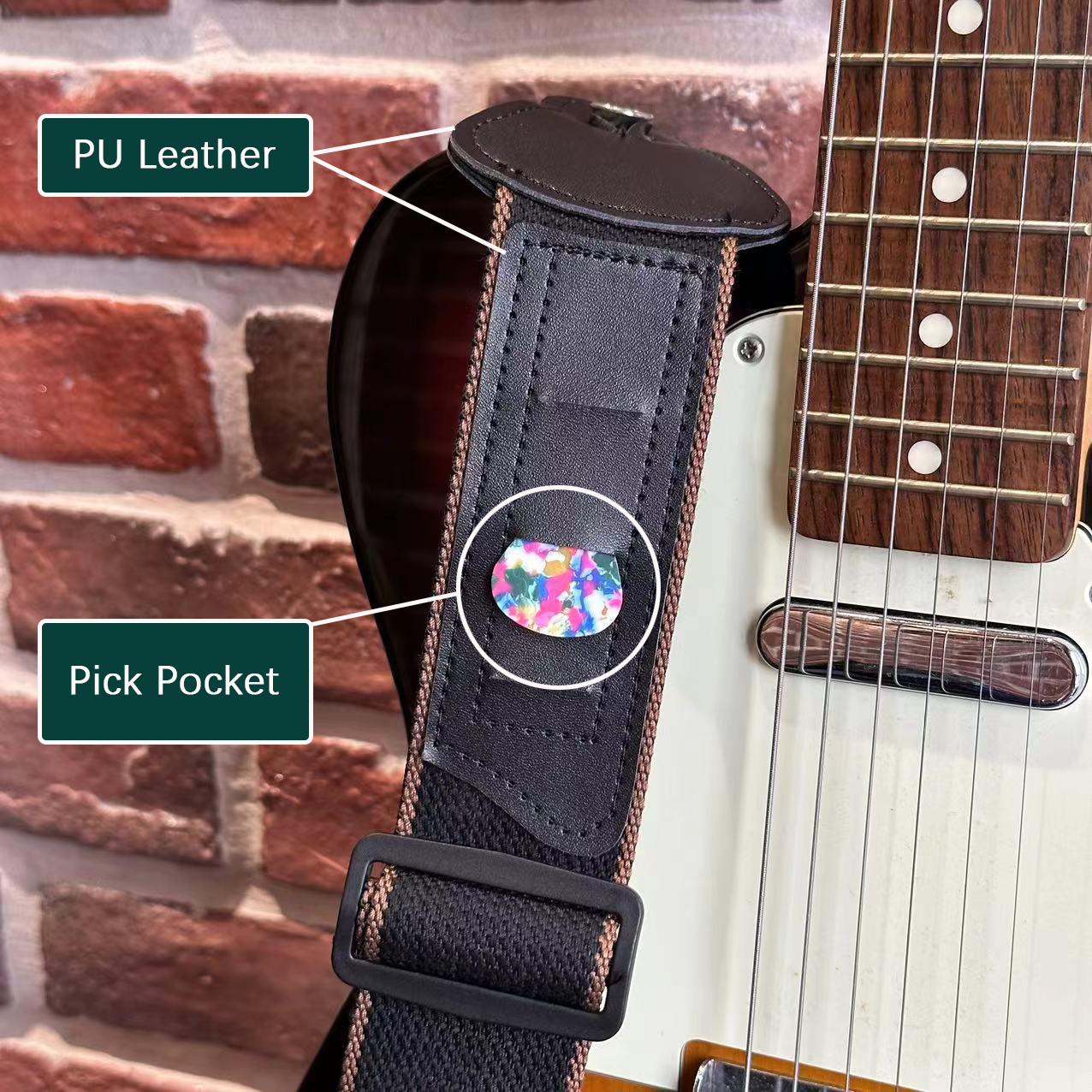11Pcs Guitar Strap for Acousti - Musical Instrument Bass บทวิจารณ์และราคา
