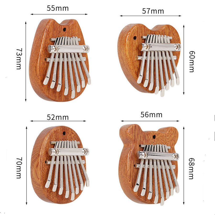 8 Keys Mini Kalimba Wooden Thu - Musical Instrument Kids บทวิจารณ์และราคา