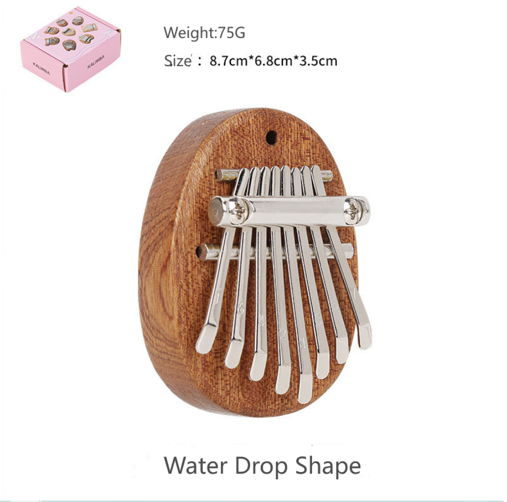 8 Keys Mini Kalimba Wooden Thu - Musical Instrument Kids บทวิจารณ์และราคา