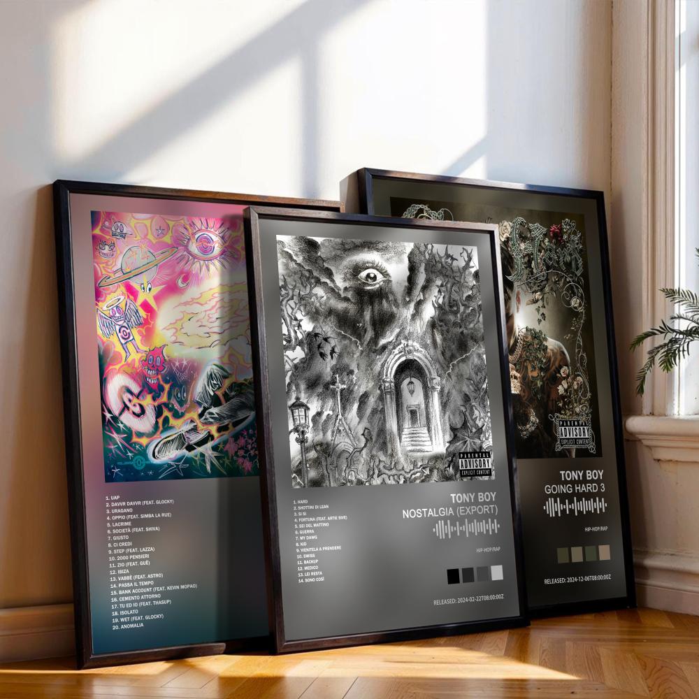 Tony Boy  Poster Music Album C - Musical Instrument Painting บทวิจารณ์และราคา