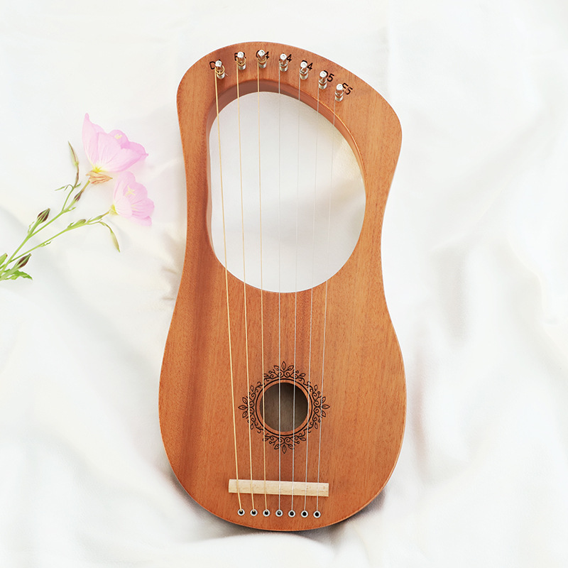 21 16 Strings Lyre Harp Mahoga - Musical Instrument Ancient บทวิจารณ์และราคา