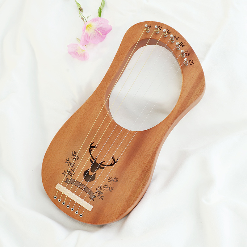 21 16 Strings Lyre Harp Mahoga - Musical Instrument Ancient บทวิจารณ์และราคา