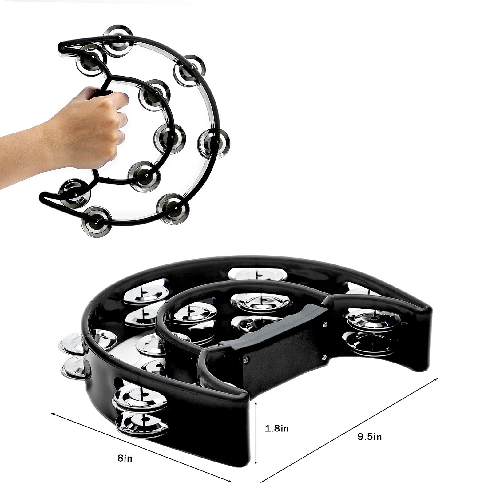 Tambourine Double Row Metal Ji - Musical Instrument Kids บทวิจารณ์และราคา
