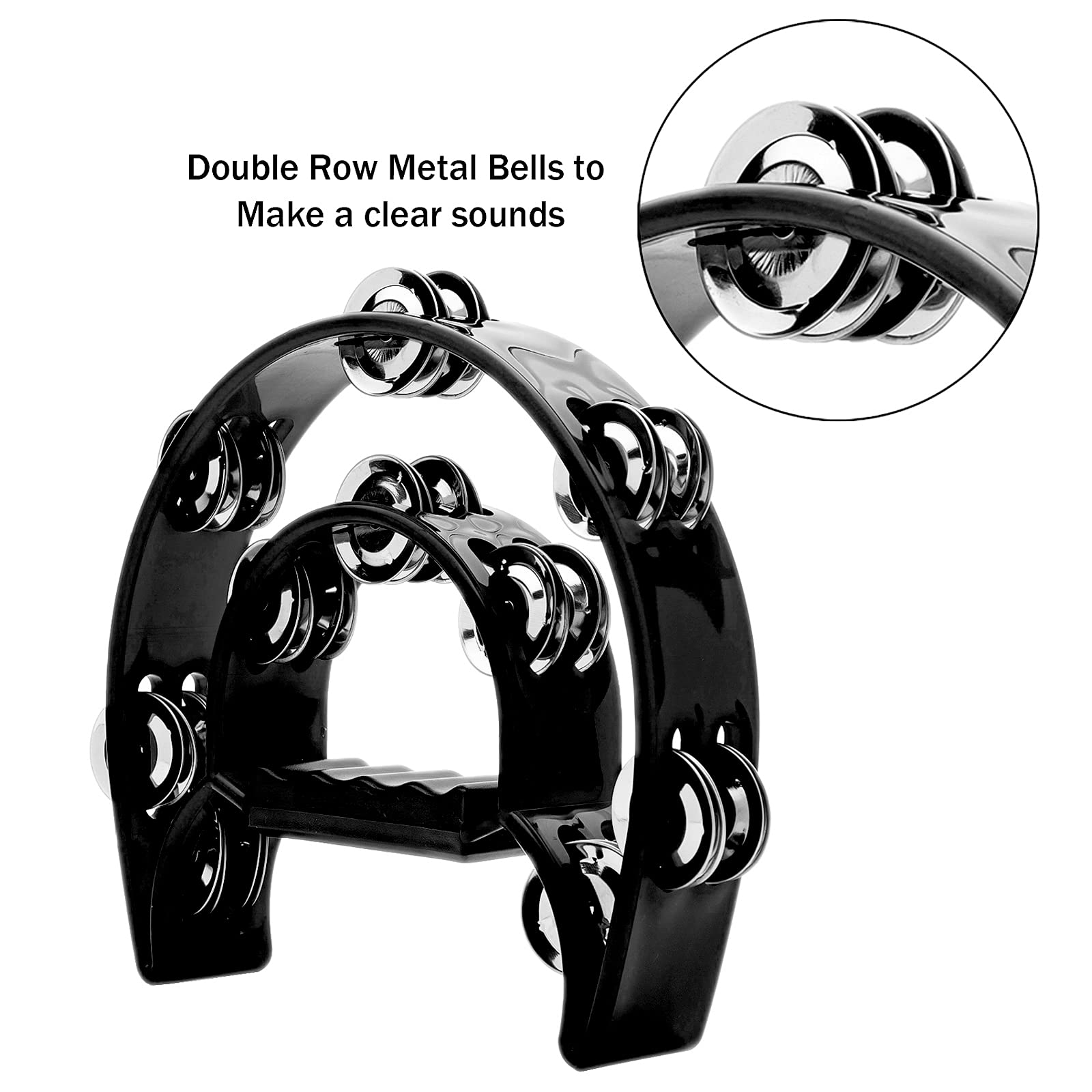 Tambourine Double Row Metal Ji - Musical Instrument Kids บทวิจารณ์และราคา