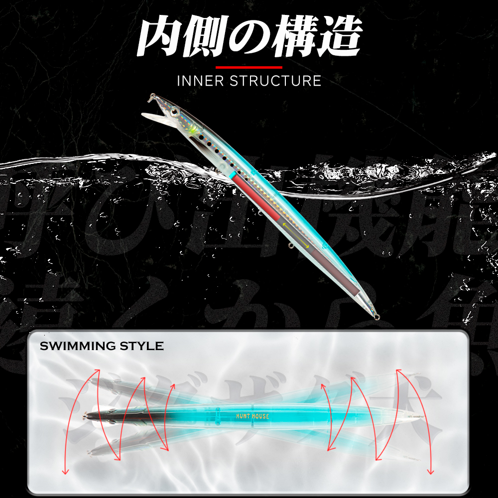 Hunthouse Sandeel Minnow Lures - Rain Stick Percussion บทวิจารณ์และราคา