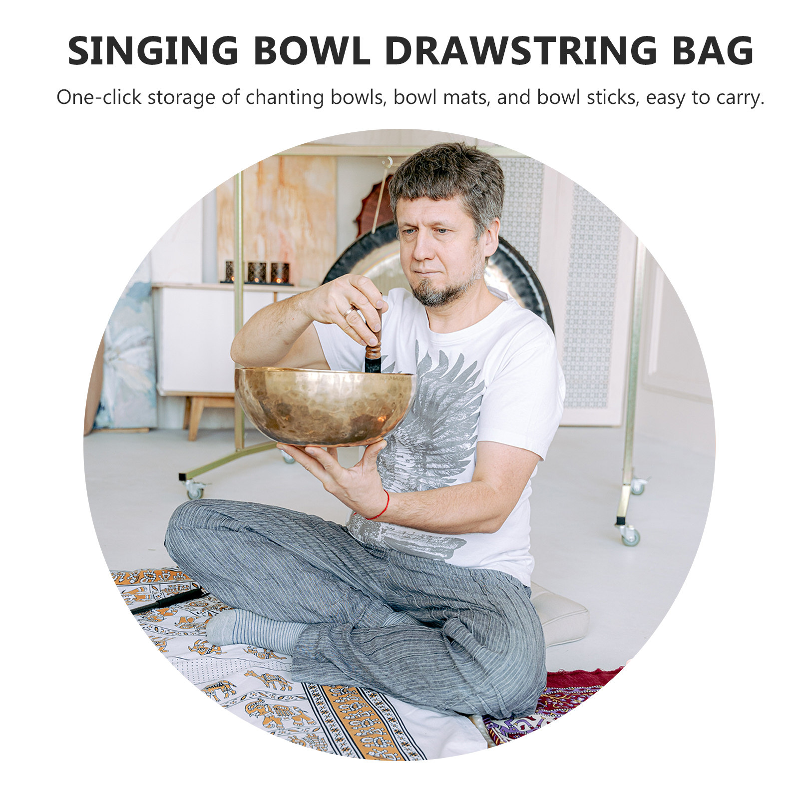 2Pcs Tibetan Singing Bowl Pouc - Tibetan Singing Bowl บทวิจารณ์และราคา