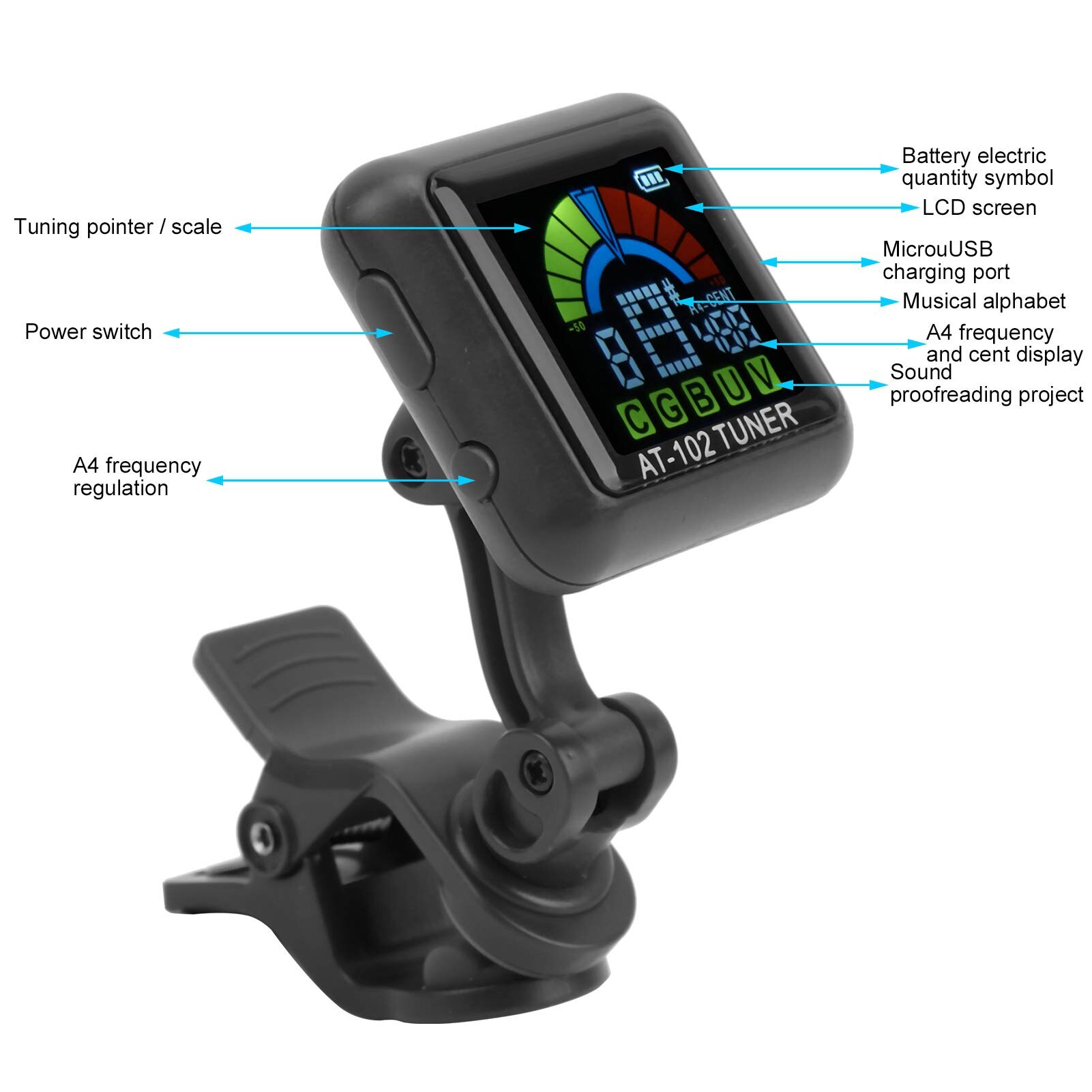 Aroma Guitar Tuner, Violin Tun - Violin Musical Instrument บทวิจารณ์และราคา