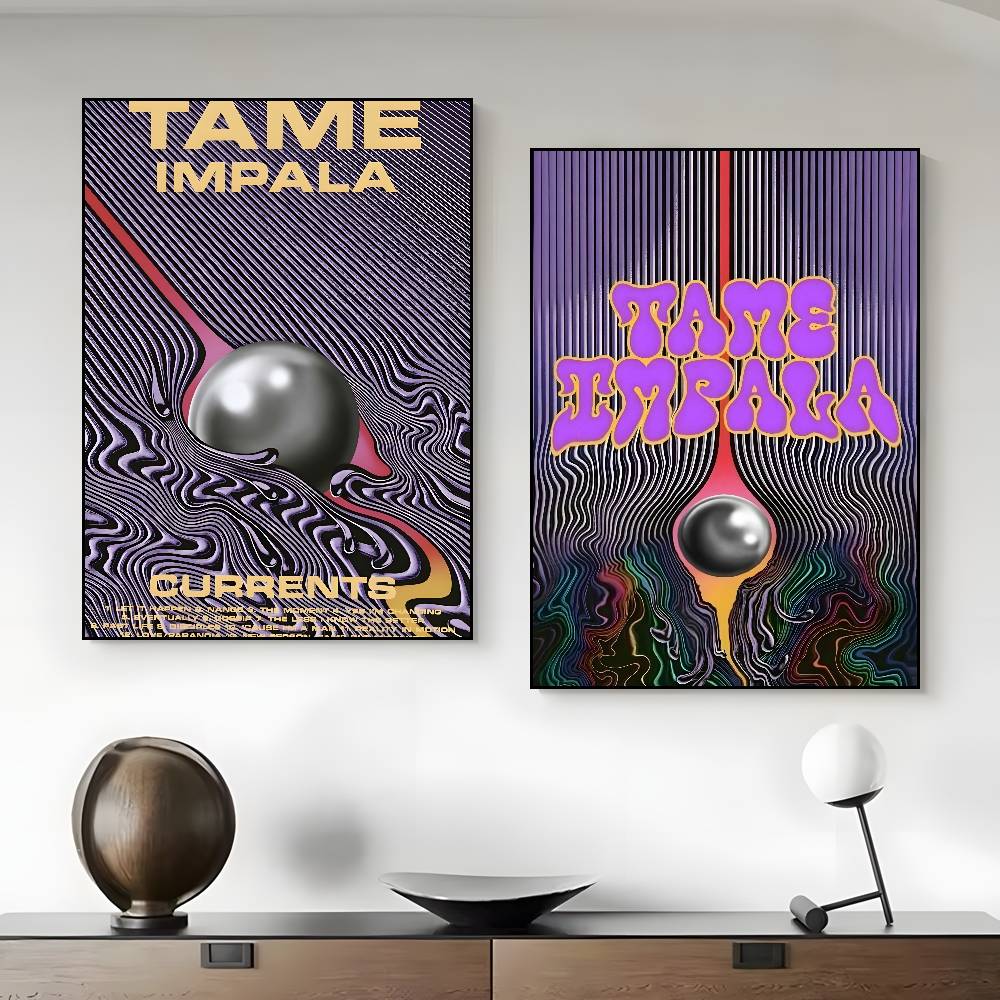 Popular Band Star Tame Impala  - Musical Instrument Painting บทวิจารณ์และราคา