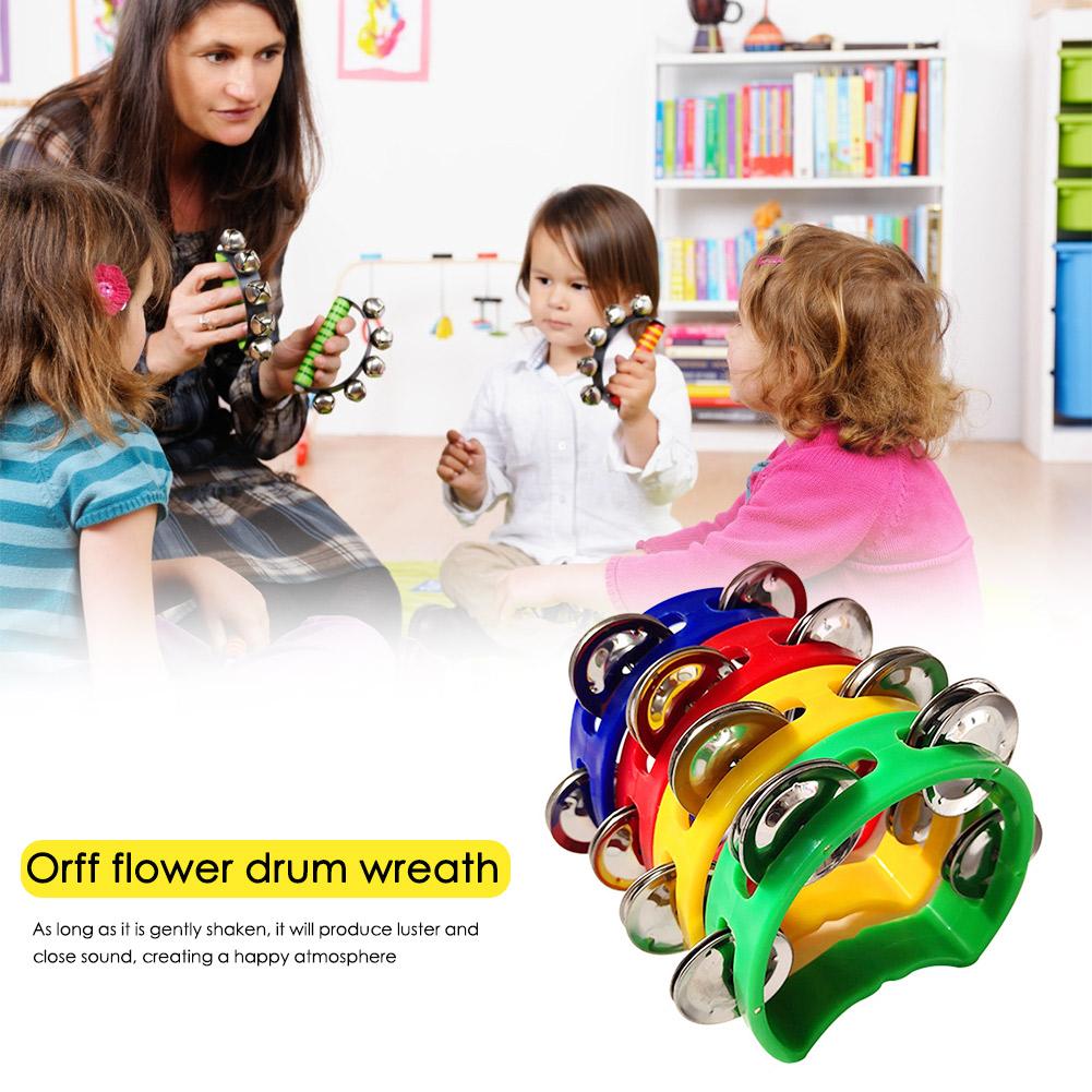 4pcs Tambourine Jingles Rattle - Musical Instrument Kids บทวิจารณ์และราคา