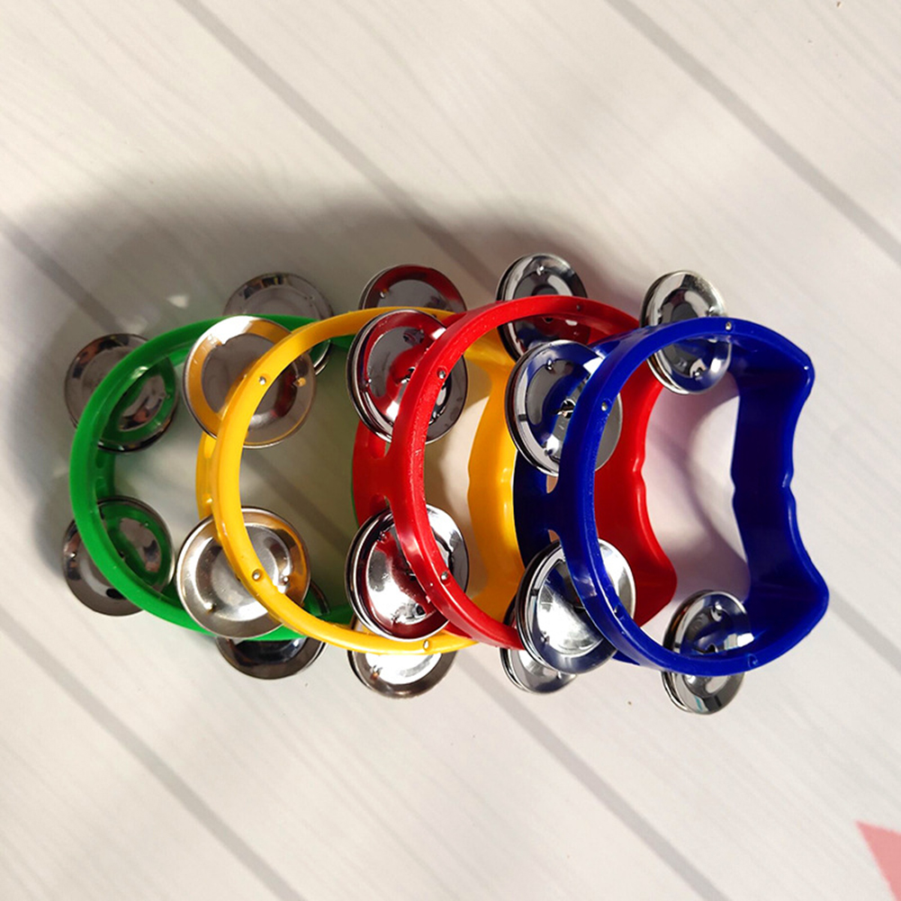 4pcs Tambourine Jingles Rattle - Musical Instrument Kids บทวิจารณ์และราคา