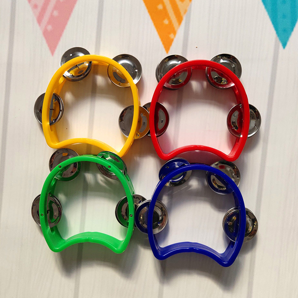 4pcs Tambourine Jingles Rattle - Musical Instrument Kids บทวิจารณ์และราคา