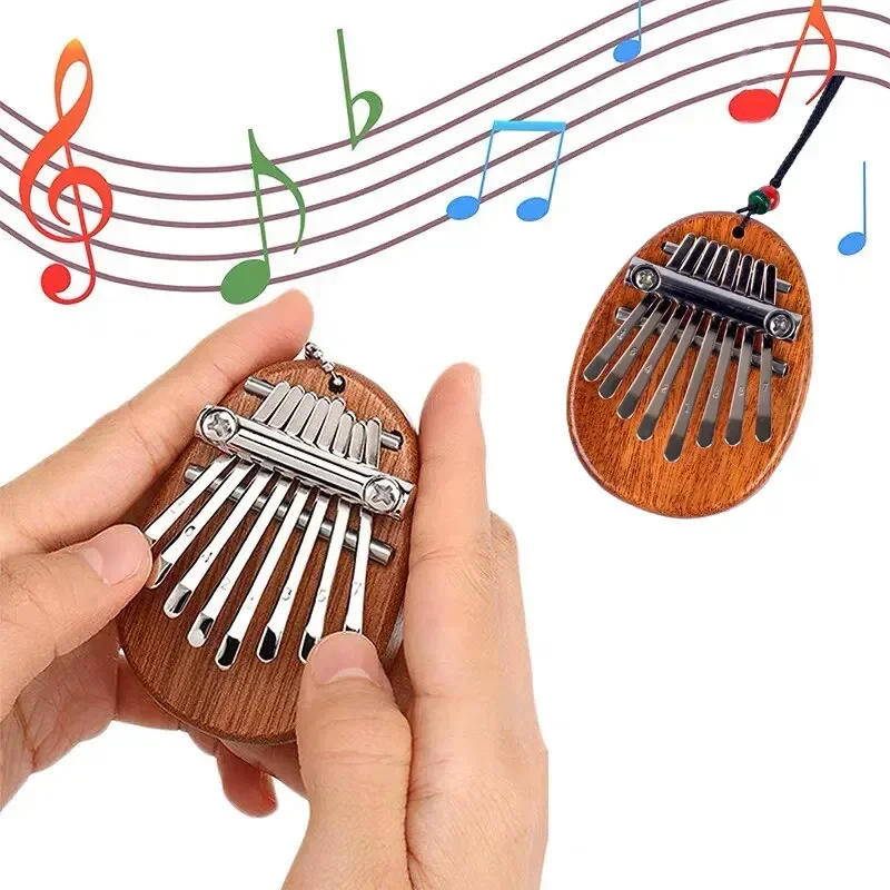 1Pcs Wood Mini Thumb Piano Mus - Musical Instrument For Beginners บทวิจารณ์และราคา