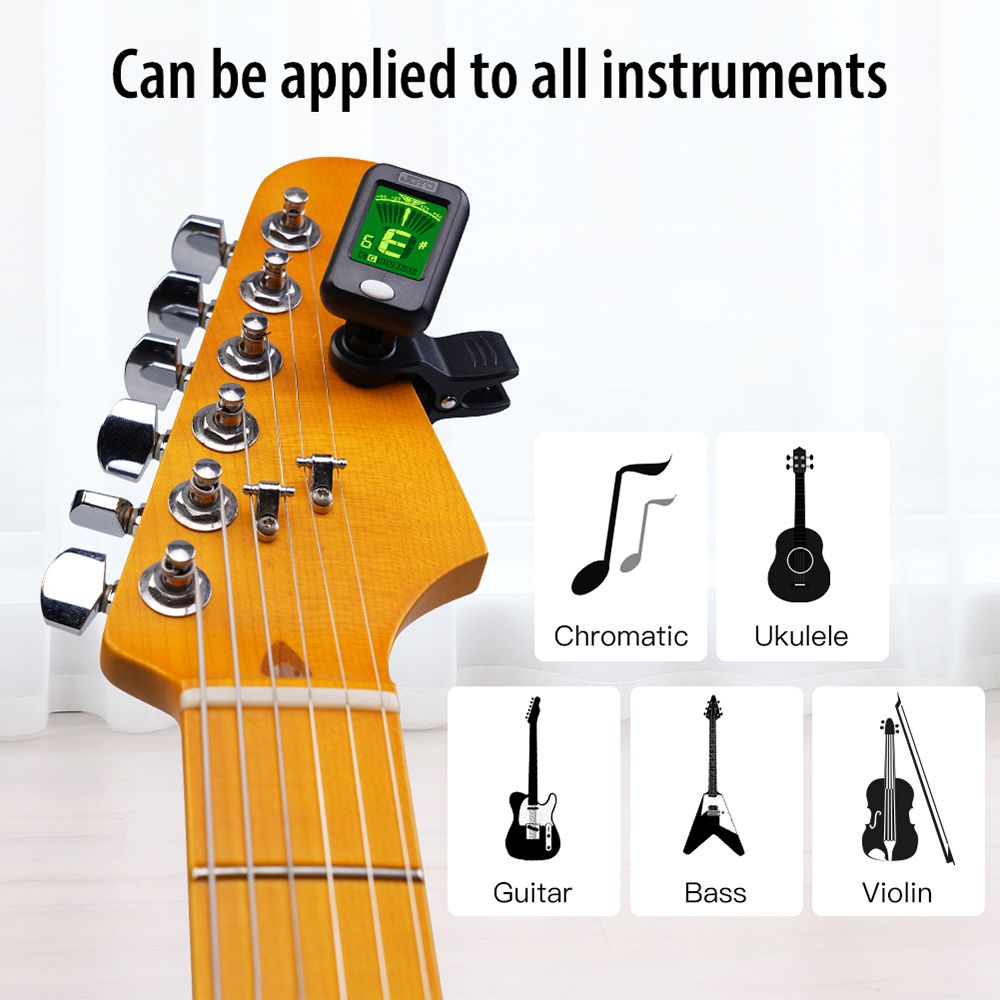 JOYO JT-09 Guitar Tuner Clip-o - Violin Musical Instrument บทวิจารณ์และราคา