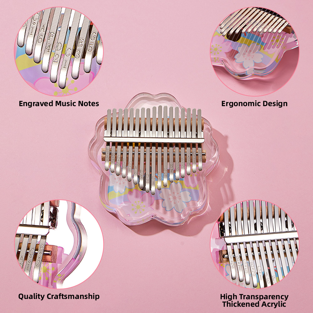 Mini Thumb Piano 17 Keys Porta - Musical Instrument For Beginners บทวิจารณ์และราคา