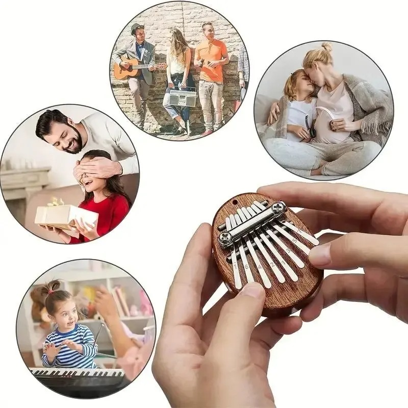 8 Key Mini Wooden Kalimba Thum - Musical Instrument For Beginners บทวิจารณ์และราคา