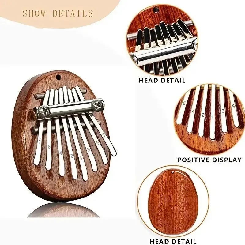 8 Key Mini Wooden Kalimba Thum - Musical Instrument For Beginners บทวิจารณ์และราคา