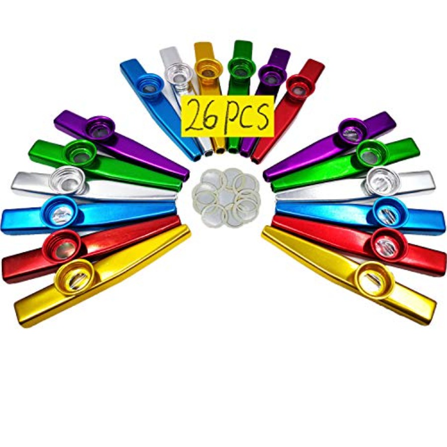 26Pcs Metal Kazoos With 20Pcs  - Violin Musical Instrument บทวิจารณ์และราคา