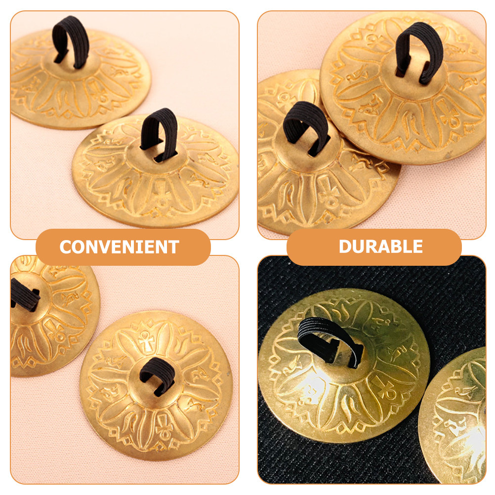 1Pair Finger Cymbals Copper Sm - Musical Instrument Kids บทวิจารณ์และราคา