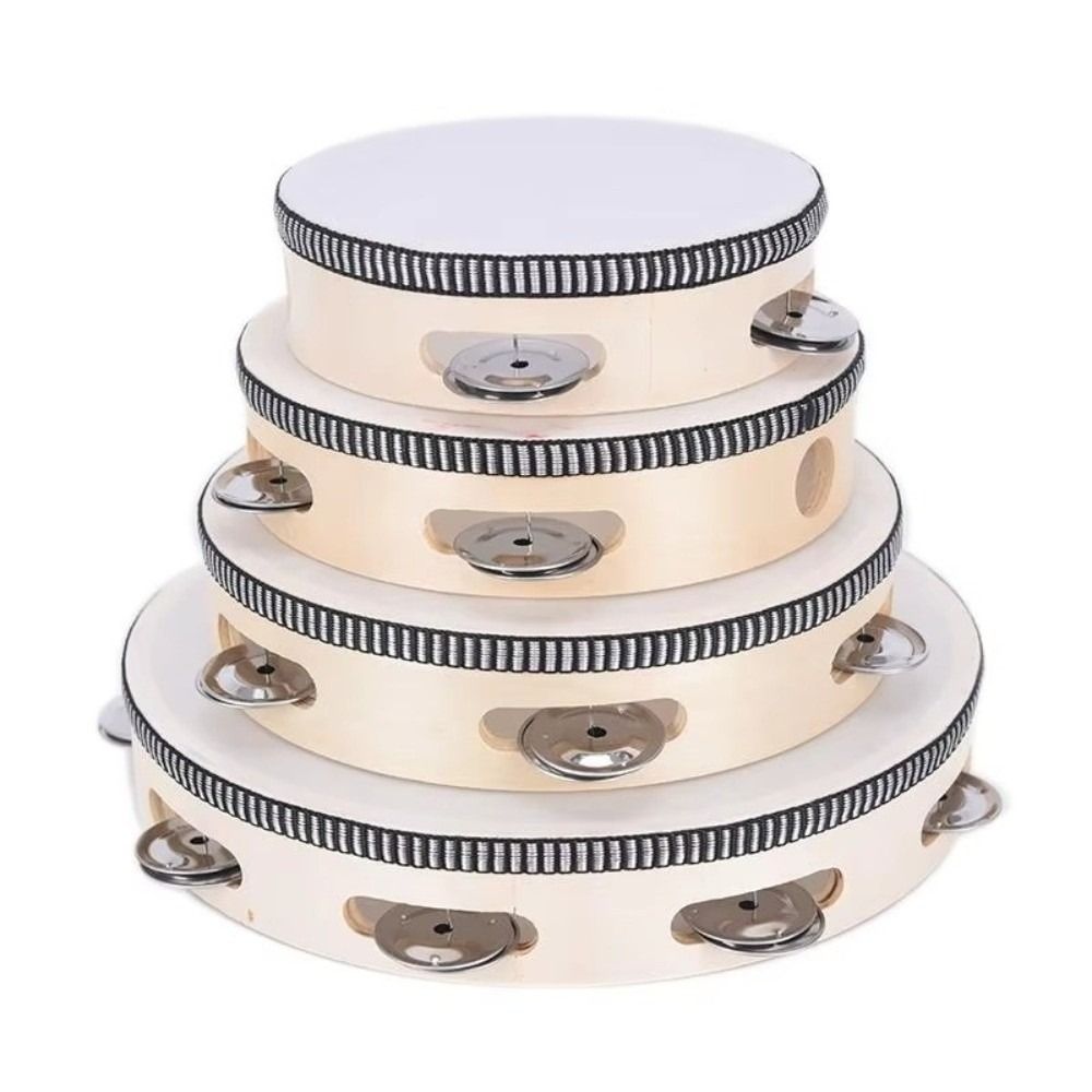 4/6/8/10 Inch Hand Held Drum W - Musical Instrument Kids บทวิจารณ์และราคา
