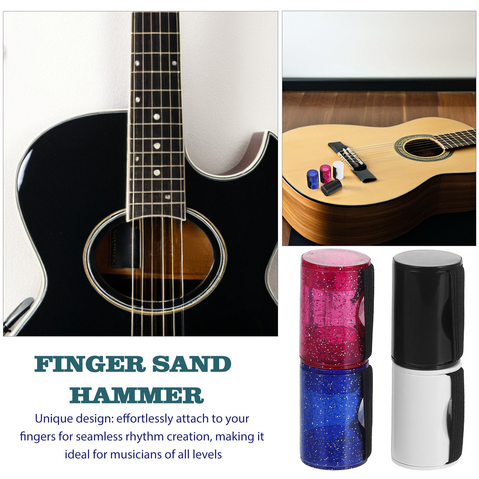 4Pcs Finger Shaker Musical Per - Musical Instrument Banjo บทวิจารณ์และราคา