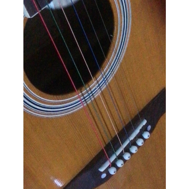 Wooden Acoustic Guitar Second  - Musical Instrument Bass บทวิจารณ์และราคา