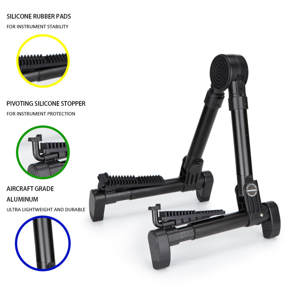 Black Foldable Guitar Stand Ho - Musical Instrument Banjo บทวิจารณ์และราคา